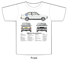 Ford Escort MkII Harrier 1980 T-shirt Front